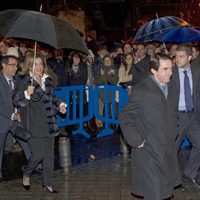 José María Aznar y Ana Botella en el partido Madrid-Barça en el Santiago Bernabéu