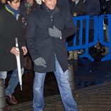 Juan Carlos Ferrero en el partido Madrid-Barça en el Santiago Bernabéu