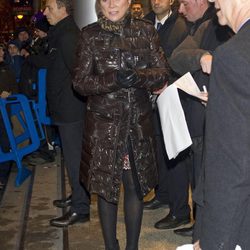 Inés Ballester en el partido Madrid-Barça en el Santiago Bernabéu