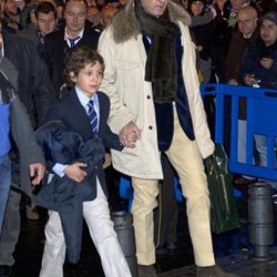 Jaime de Marichalar y Froilán en el partido Madrid-Barça en el Santiago Bernabéu