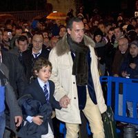 Jaime de Marichalar y Froilán en el partido Madrid-Barça en el Santiago Bernabéu