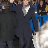 Rafa Nadal en el partido Madrid-Barça en el Santiago Bernabéu