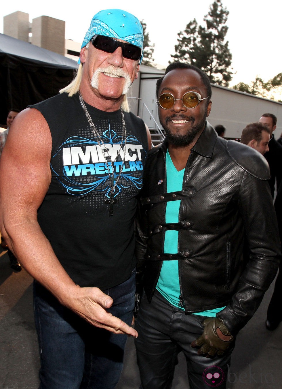 Hulk Hogan y Will.I.Am en los Video Game Awards 2011