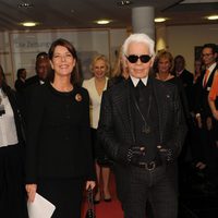 Carolina de Mónaco y Karl Lagerfeld