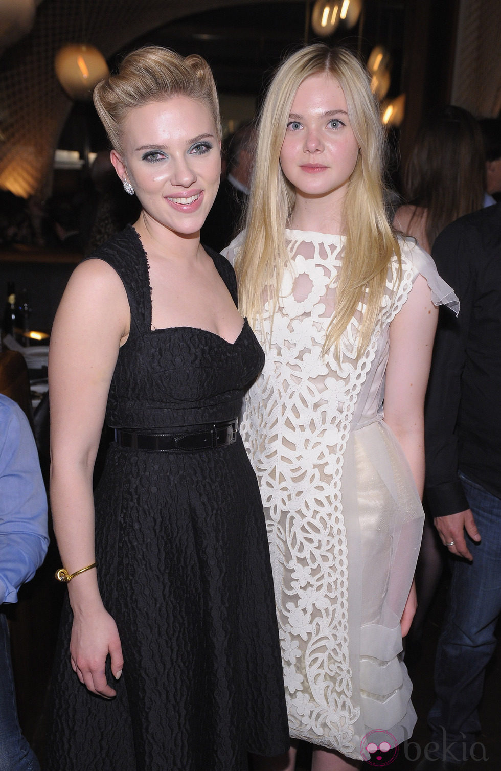 Scarlett Johansson y Elle Fanning en el estreno de 'Un lugar para soñar' en Nueva York