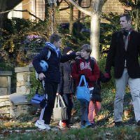 Iñaki Urdangarín con sus hijos Juan Urdangarín y Pablo Nicolás Urdangarín