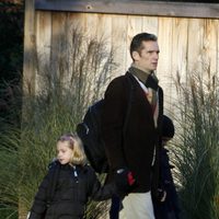 Iñaki Urdangarín con su hija Irene Urdangarín