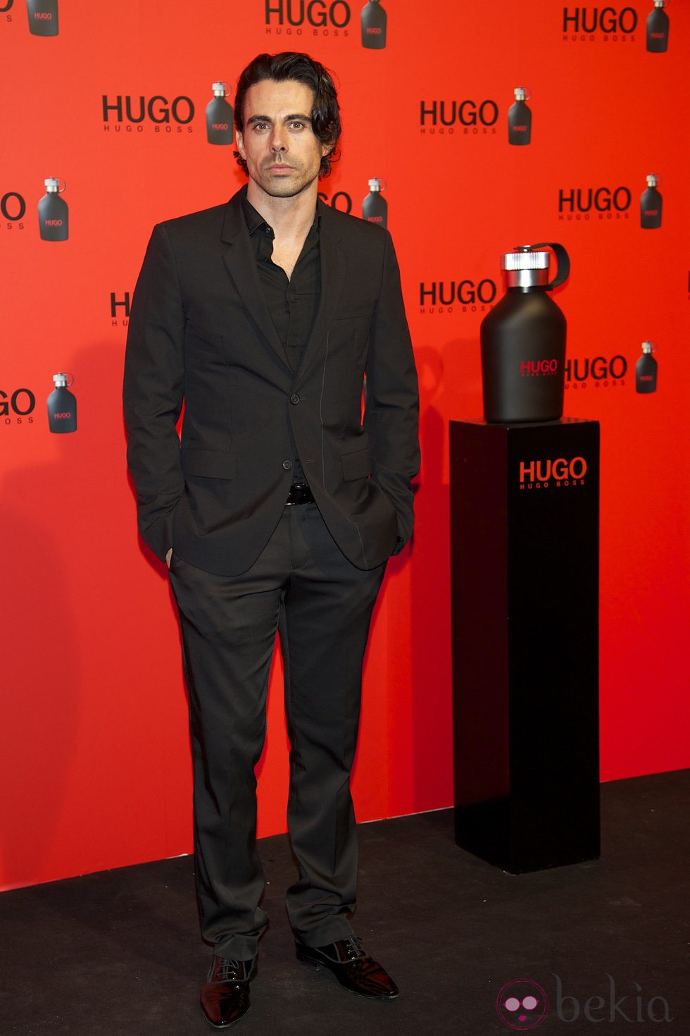 Emmanuel Esparza en la fiesta de Hugo Boss