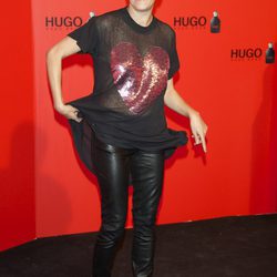 Eva Hache en la fiesta de Hugo Boss