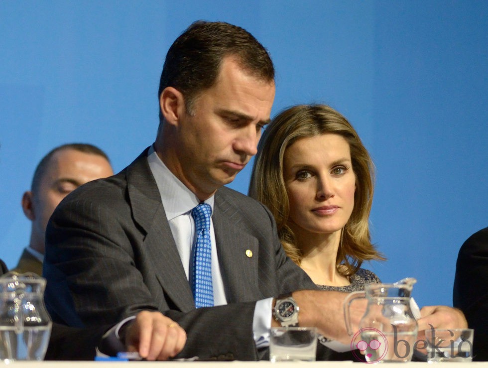 Felipe y Letizia en la presentación de la Fundación Príncipe de Girona en Barcelona