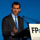 Don Felipe durante su discurso en la presentación de la Fundación Príncipe de Girona en Barcelona