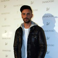 David Delfín en la inauguración de una tienda de Swarovski