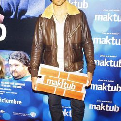 Miguel Ángel Silvestre en el estreno de 'Maktub'