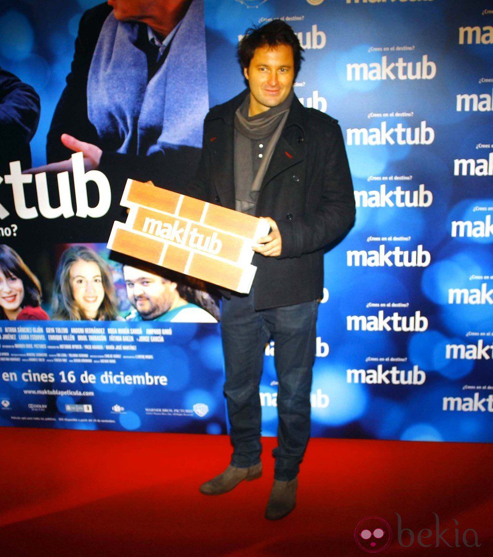 Fernando Andina en el estreno de 'Maktub'