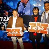 Jorge Sanz y Pablo Puyol en el estreno de 'Maktub'