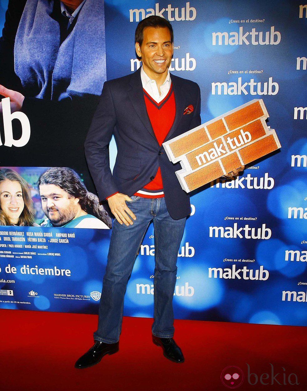 David Meca en el estreno de 'Maktub'