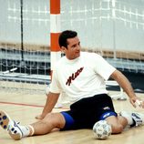 Iñaki Urdangarín entrenando con el Barça de Balonmano en 1997