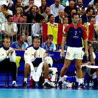 Iñaki Urdangarín en un partido de balonmano en Sidney 2000