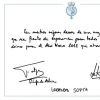 Los Príncipes Felipe y Letizia y las Infantas Leonor y Sofía felicitan la Navidad 2011