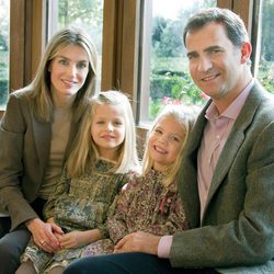 Felicitación de Navidad 2011 de los Príncipes Felipe y Letizia y las Infantas Leonor y  Sofía