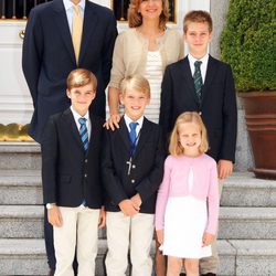 Felicitación de Navidad 2011 de los Duques de Palma y sus cuatro hijos