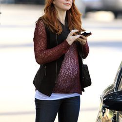 Alyson Hannigan muestra su tripita en su segundo embarazo