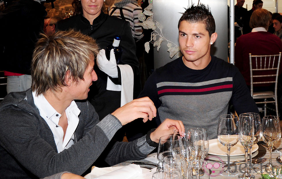 Cristiano Ronaldo en la comida navideña del Real Madrid