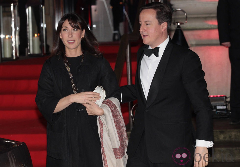 Samantha y David Cameron en los Military Awards 2011