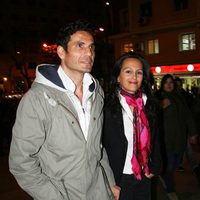 Óscar Higares y Sandra Álvarez en el concierto de Pablo Alborán