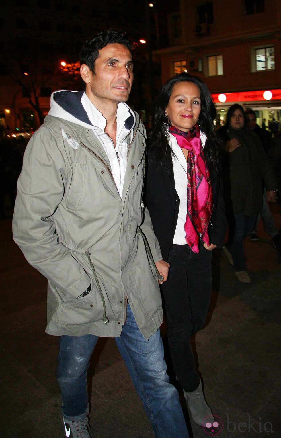 Óscar Higares y Sandra Álvarez en el concierto de Pablo Alborán