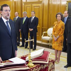 Mariano Rajoy jura como presidente del Gobierno ante los Reyes Juan Carlos y Sofía