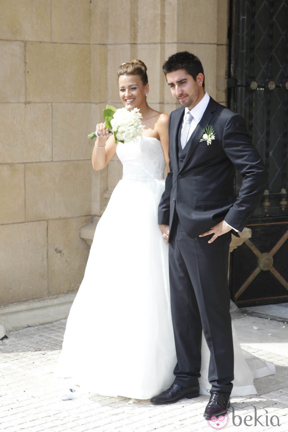 Álex Ubago y María Alcorta el día de su boda