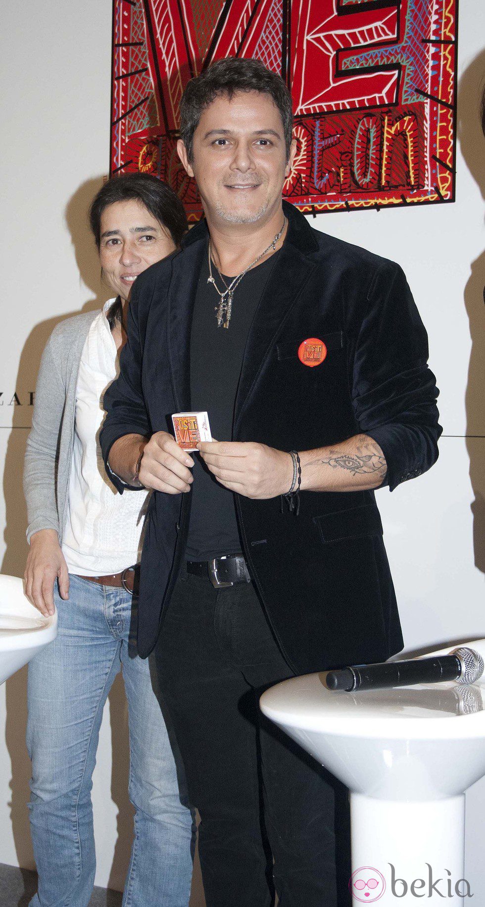 Alejandro Sanz en la presentación del disco 'Positive Generation'