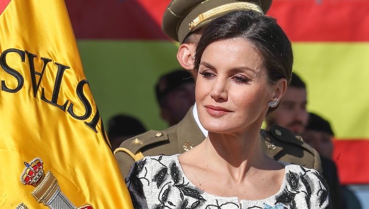 La Reina Letizia en la Entrega de la Bandera Nacional