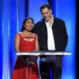 Yalitza Aparicio y Javier Bardem en la gala de los Spirit Awards 2019