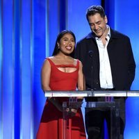 Yalitza Aparicio y Javier Bardem en la gala de los Spirit Awards 2019