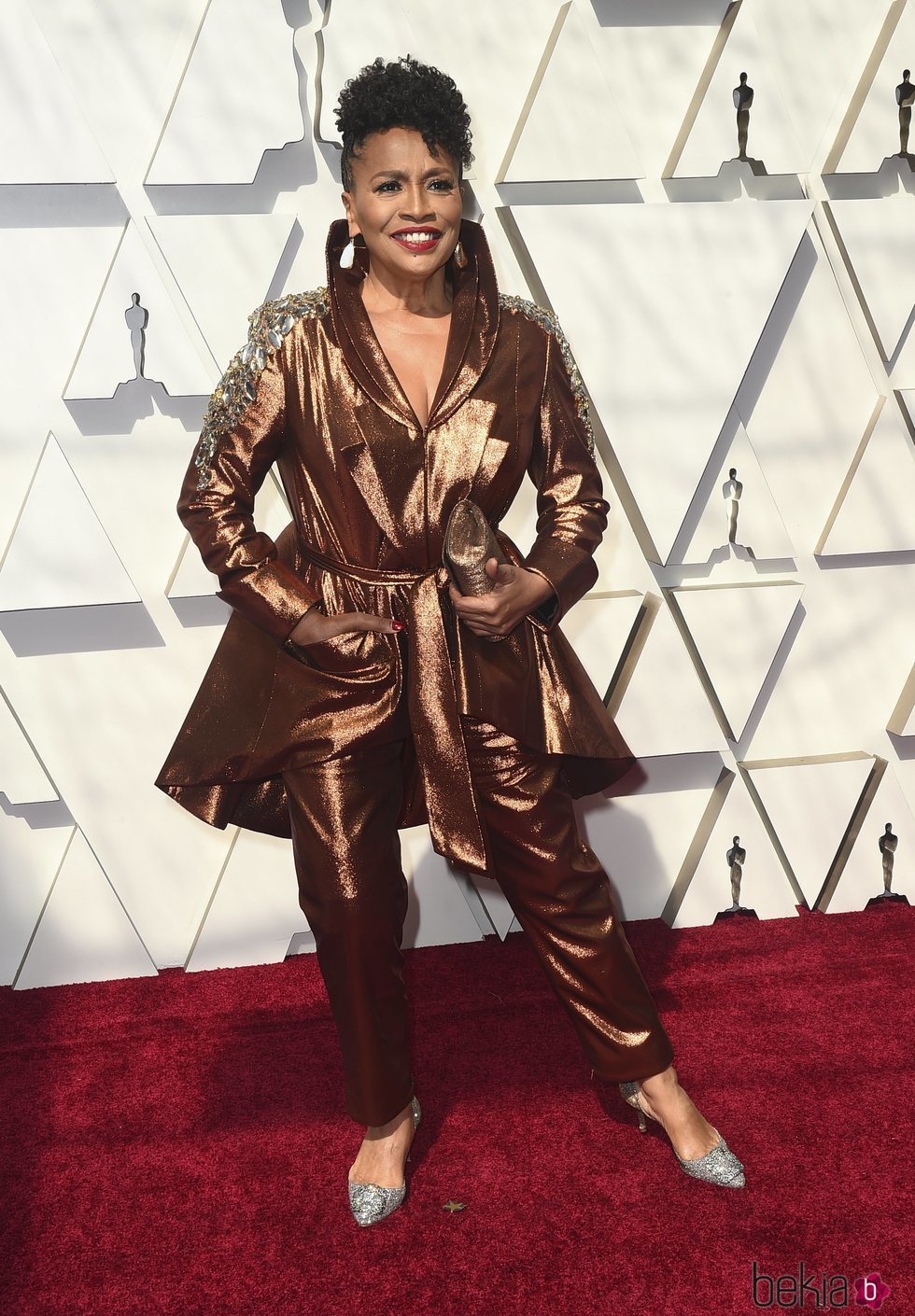 Jenifer Lewis en la alfombra roja de los Premios Oscar 2019