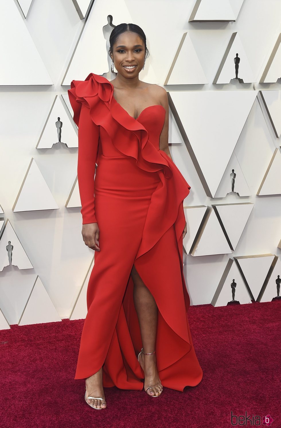 Jennifer Hudson en la alfombra roja de los Premios Oscar 2019