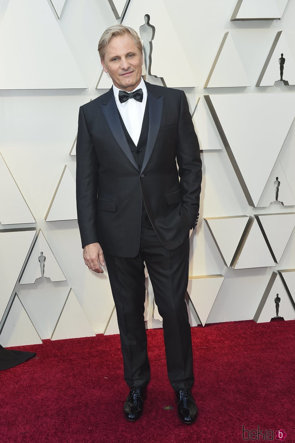 Viggo Mortensen en la alfombra roja de los Premios Oscar 2019