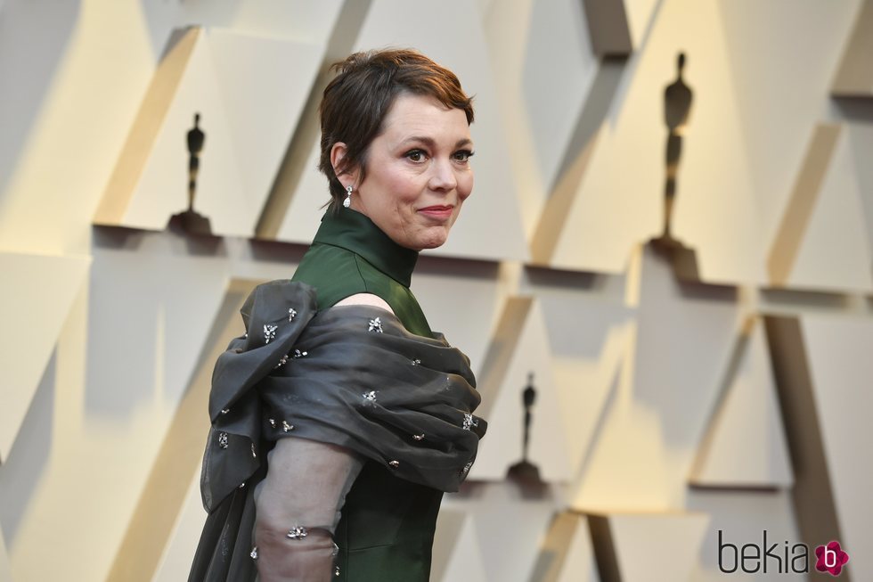 Olivia Colman en la alfombra roja de los Premios Oscar 2019