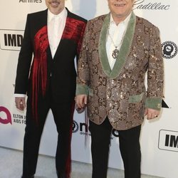 David Furnish y Elton John en la fiesta que el cantante organiza en los Premios Oscar 2019