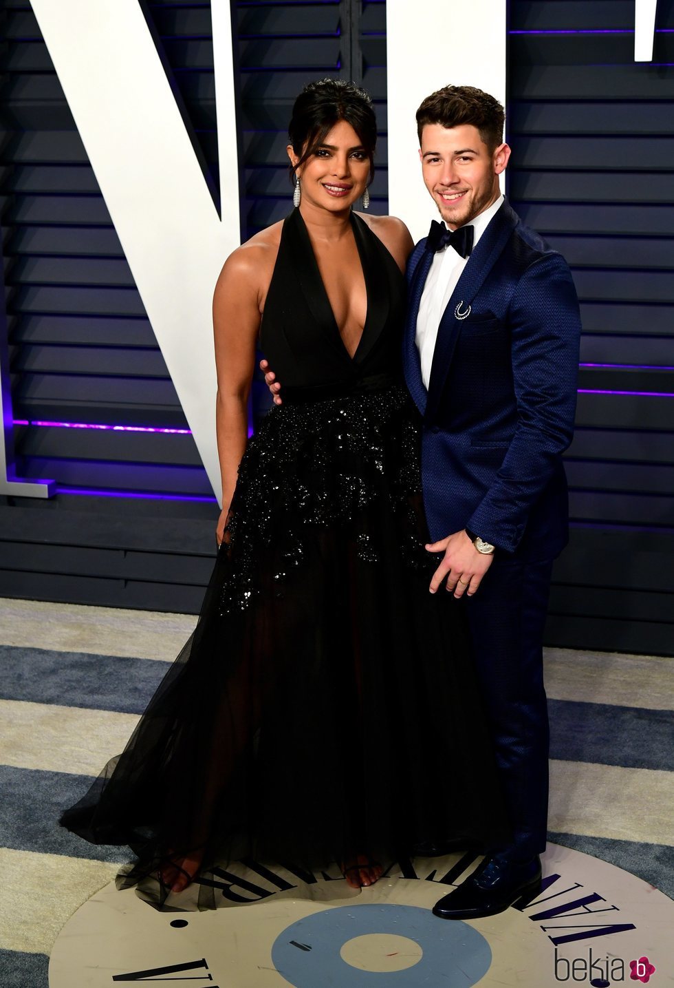 Nick Jonas y Priyanka Chopra en la fiesta de Vanity Fair tras los Premios Oscar 2019