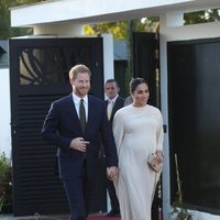 El Príncipe Harry y Meghan Markle en la cena ofrecida por el embajador de Reino Unido en Marruecos