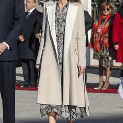 La Reina Letizia en la recepción al Presidente de Perú y a su esposa en el Palacio Real