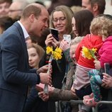 El Príncipe Guillermo en su visita a Ballymena