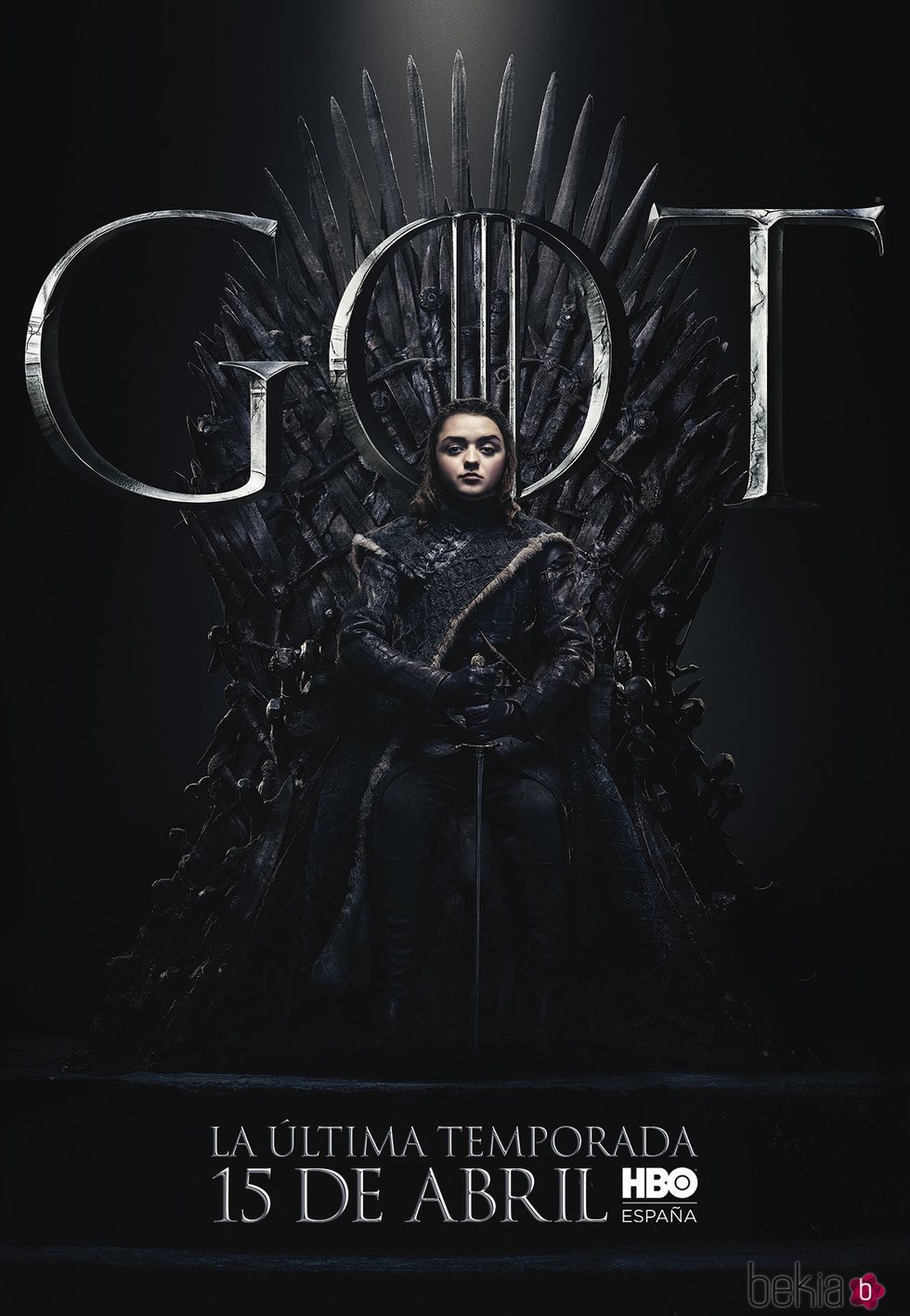 Foto cartel temporada final 'GOT' Arya Stark