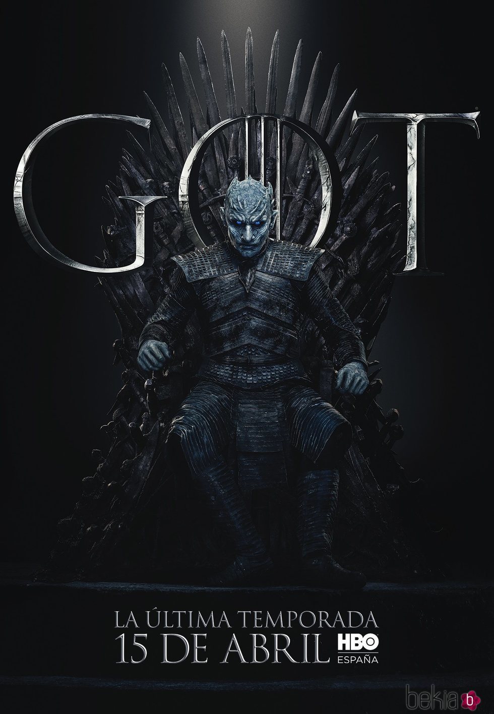 Foto cartel temporada final 'GOT' El Rey de la noche