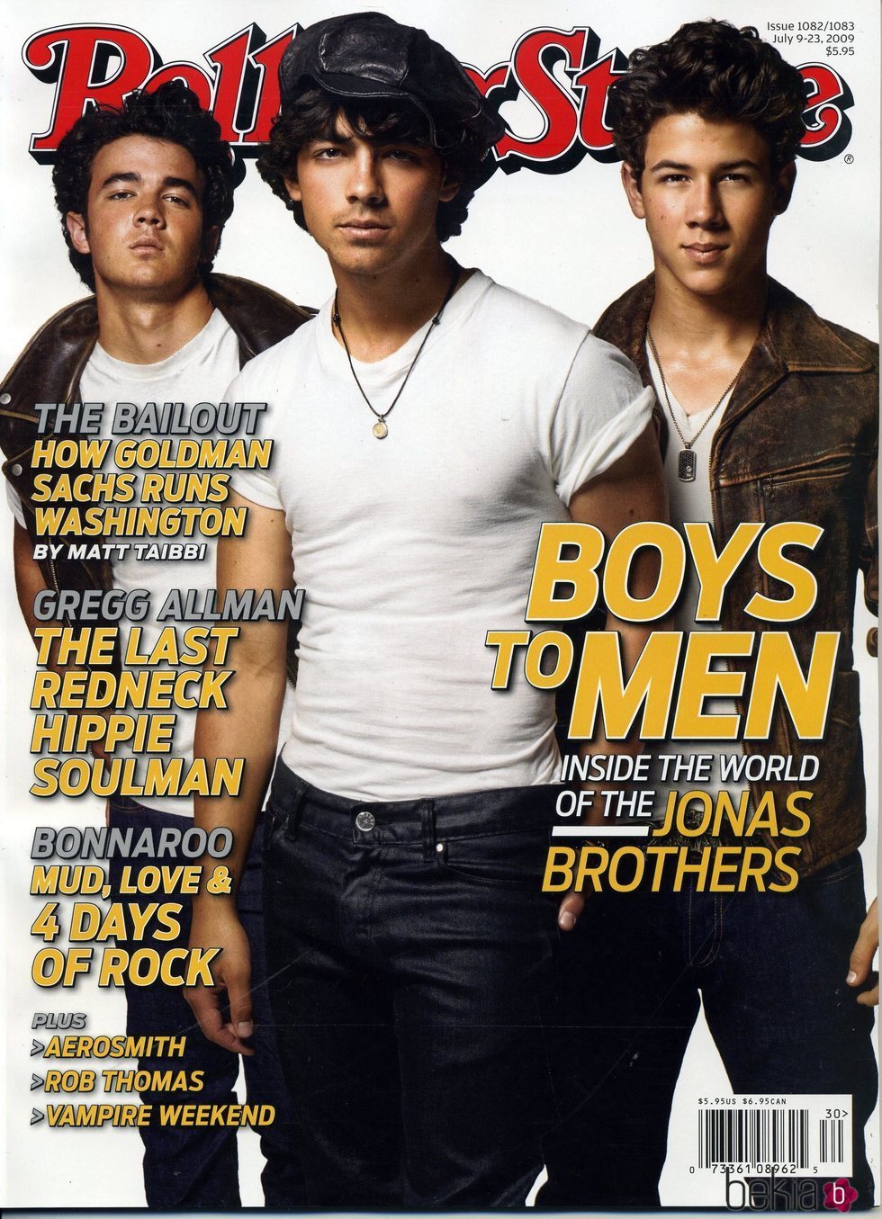 Los Jonas Brothers en la revista Rolling Stone