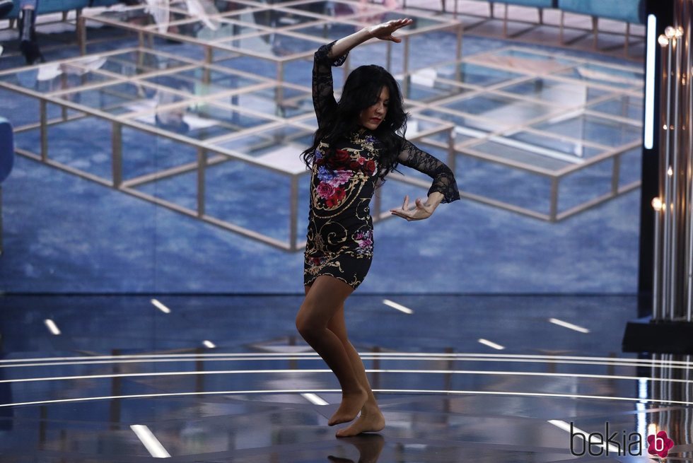 Maite Galdeano bailando flamenco durante la gala 9 tras salir de 'GH DÚO'