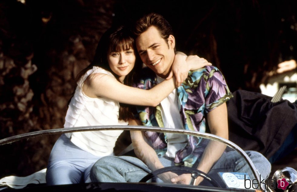 Luke Perry en Shannen Doherty en 'Sensación de Vivir'